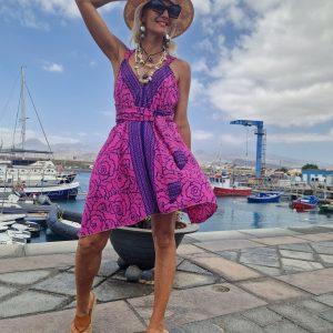 Vestido boho belt corto